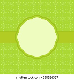 Christmas frame on snow background with space for text