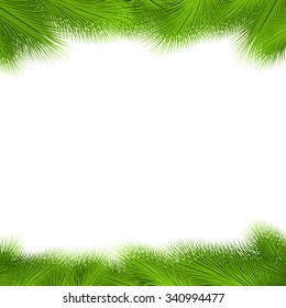 Christmas Frame on white background