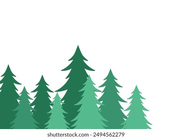 Christmas Frame Pine Tree Background