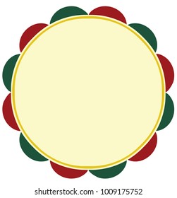 Christmas frame round