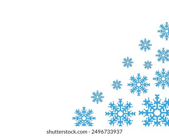 Christmas Frame Snowflake Clip Art Illustration