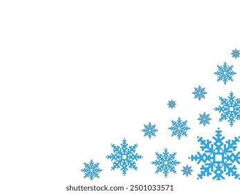 Christmas Frame Snowflake Clip Art Illustration