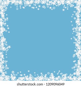 Christmas Frame With Snowflakes