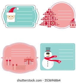 Christmas frame with space for inscriptions vector