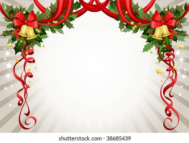 Christmas frame with space for text