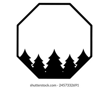 Christmas Frame Spruce Tree Background
