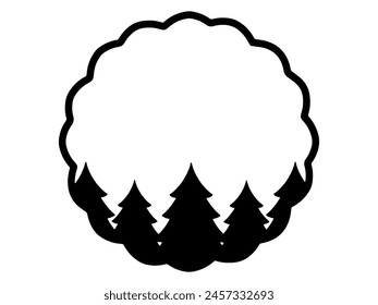 Christmas Frame Spruce Tree Background