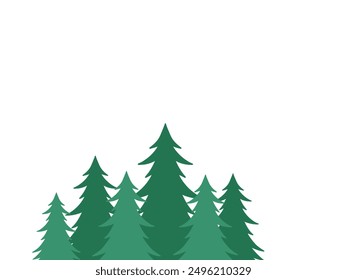 Christmas Frame Spruce Tree Background