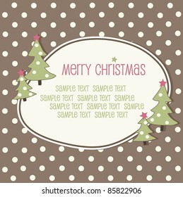 Christmas frame, vector