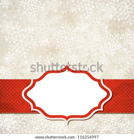 The Christmas frame. Vector illustration.