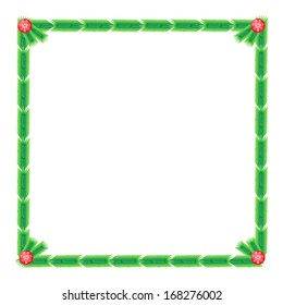 Christmas frame.  Vector illustration on white background  for your web design