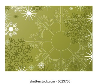 Weihnachtsrahmen, Vektorreihe grün