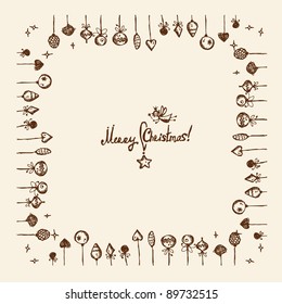 Christmas frame for your design
