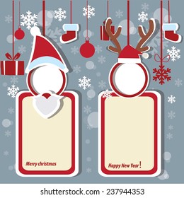 Christmas frame,happy new year vector
