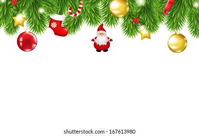 Christmas Framework, With Gradient Mesh, Vector Illustration 