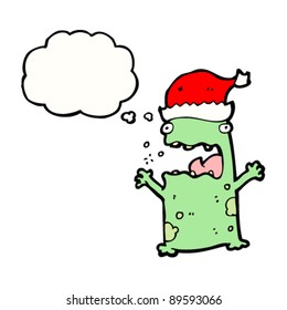christmas frog cartoon