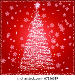 Christmas fur-tree. Vector