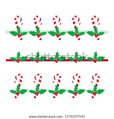 Download Christmas Garland Christmas Border Vector Holly Stock ...