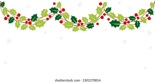 Christmas garland frame  - Christmas set