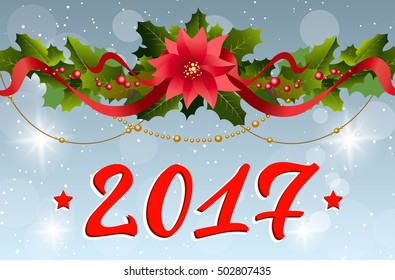 Christmas Garland. Two Thousand Seventeen