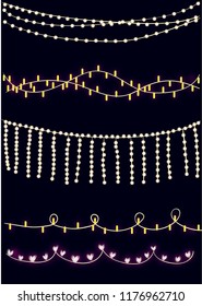 christmas garland vector