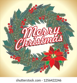 Christmas garland vector