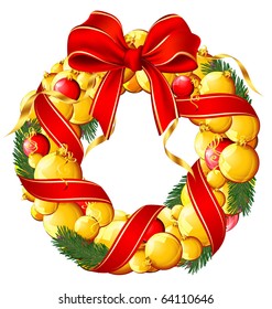 Christmas  garland. Vector.