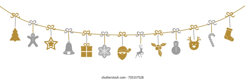 Christmas garland. Vector.