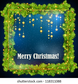 Christmas garland vector image