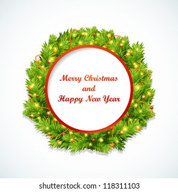 Christmas garland vector image