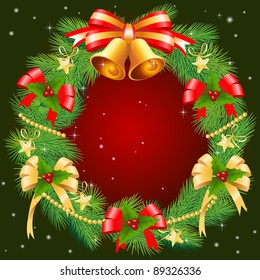 Christmas garland vector image