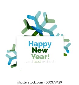 Christmas geometric abstract sale promo banner. Vector illustration