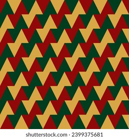 Christmas geometric seamless pattern. Use red, green and gold. Use this design to make postcards, posters, backdrops, gift wrapping paper or anything else.