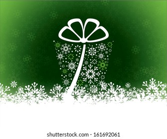 Christmas Gift. Abstract Background.
