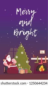 Christmas gift banner and card. Vector illustration. Merry Christmas greeting card vector set. Vector Christmas Posters set. Template for banners, presentations and greeting cards. stock vector