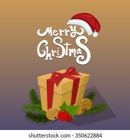 Christmas gift box background