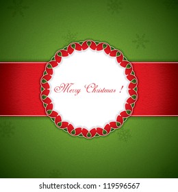 Christmas gift box background vector