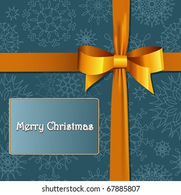 Weihnachtsgeschenkbox mit Schleife