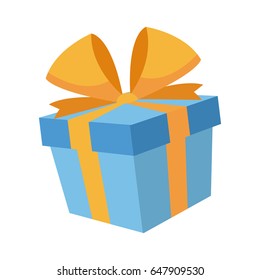 christmas gift box bow decoration icon