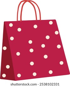 Caja de regalo de Navidad Vector de dibujos animados en estilo de diseño plano