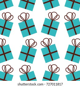 christmas gift box celebration decoration seamless pattern