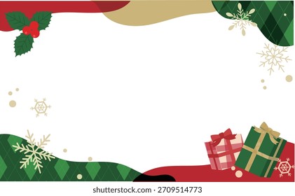 Caixa de presente de Natal Quadro decorativo Ilustração de fundo
