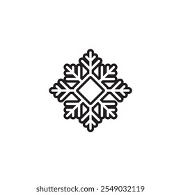 Christmas gift box flat vector design