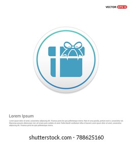 Christmas Gift Box Icon Background icon template
