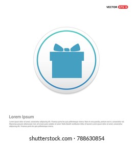 Christmas Gift Box Icon Background icon template