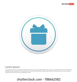 Christmas Gift Box Icon Background icon template