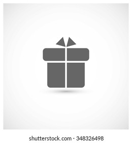 Christmas gift box icon. decorative Pictogram for Christmas. Flat Xmas Icons