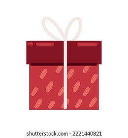 christmas gift box icon isolated