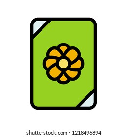 Christmas gift box icon,flat design editable stroke