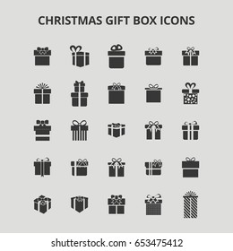 Christmas Gift Box Icons
